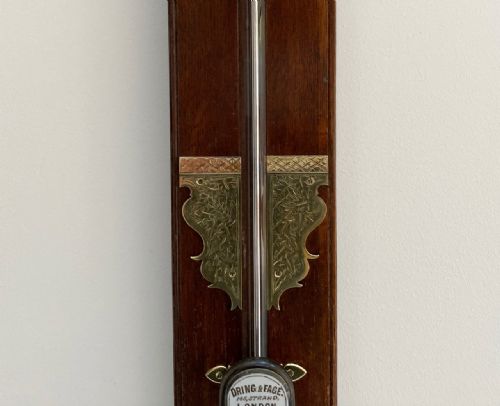 fig 2. Late Victorian Stick Barometer by Dring & Fage of London
