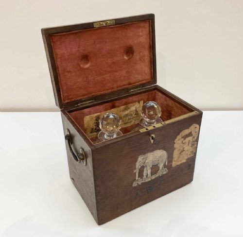 fig 3. Victorian Boer War Campaign Decanter Set to Major AW Parsons DSO of The 19th Royal Hussars