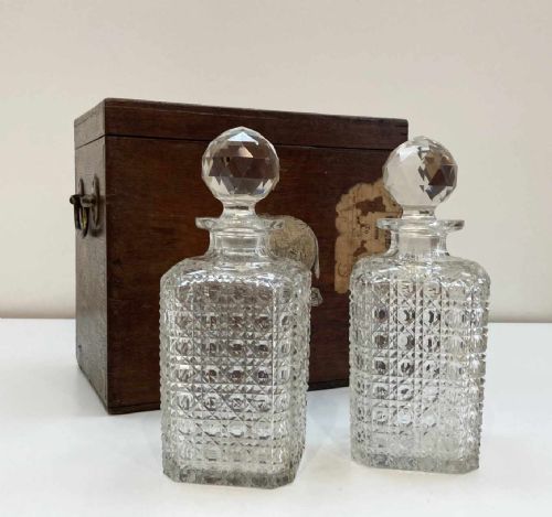 fig 6. Victorian Boer War Campaign Decanter Set to Major AW Parsons DSO of The 19th Royal Hussars