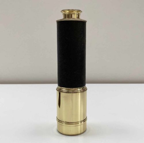 fig 1. Mid Victorian Three Draw Telescope with Leather Case by Ross of London