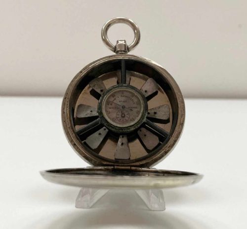 fig 3. Victorian Miniature Pocket Watch Biram's Anemometer by Wood of Liverpool