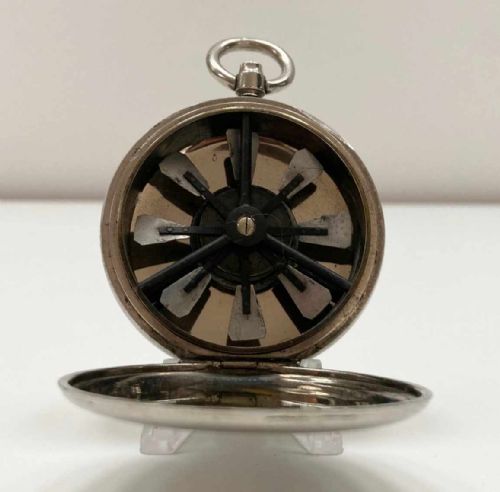 fig 4. Victorian Miniature Pocket Watch Biram's Anemometer by Wood of Liverpool
