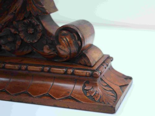 fig 7. Large Victorian Aneroid Barometer in Carved Walnut Display by James Pitkin London