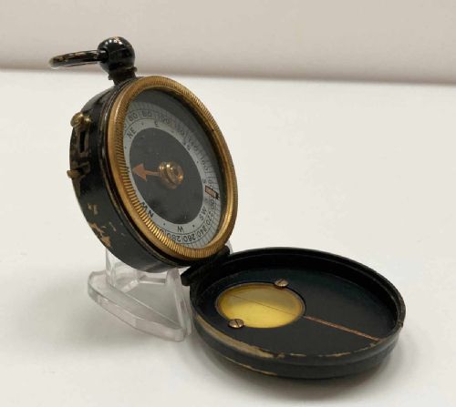 fig 1. WW1 Verners Prismatic Compass to Captain AM Boyle Kings Own Scottish Borderers