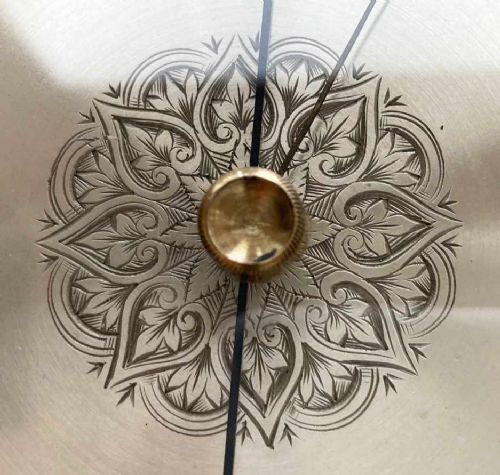 fig 2. Mid Victorian Oak & Brass Cased Aneroid Barometer by Louis Casella London