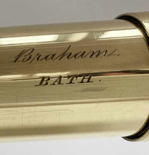 fig 2. William IV Rosewood Five Draw Telescope by Braham of Bath