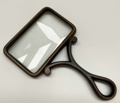 VICTORIAN CELLULOID DESK MAGNIFYING GLASS IN CASE BY CW DIXEY LONDON - ADDITIONAL PHOTO 1