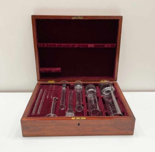 fig 1. Victorian Set of London County Glass Measures by The York Glass Co Ltd