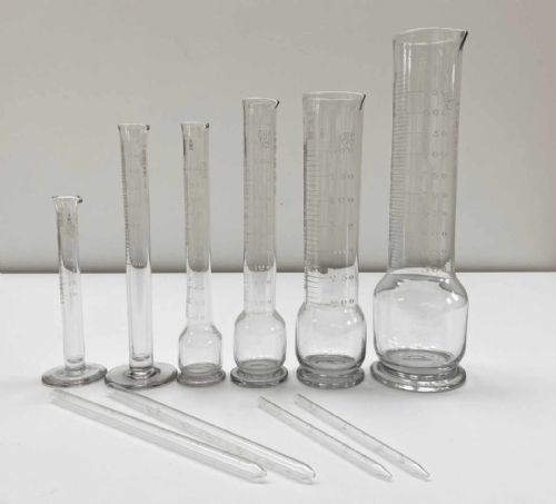 fig 2. Victorian Set of London County Glass Measures by The York Glass Co Ltd