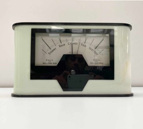 Large Art Deco Aneroid Barometer by Weathercraft