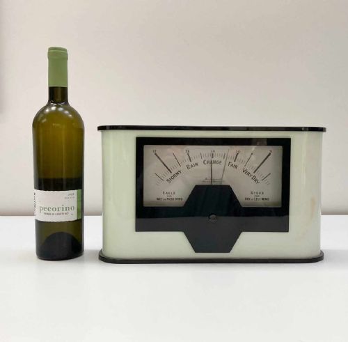 fig 1. Large Art Deco Aneroid Barometer by Weathercraft