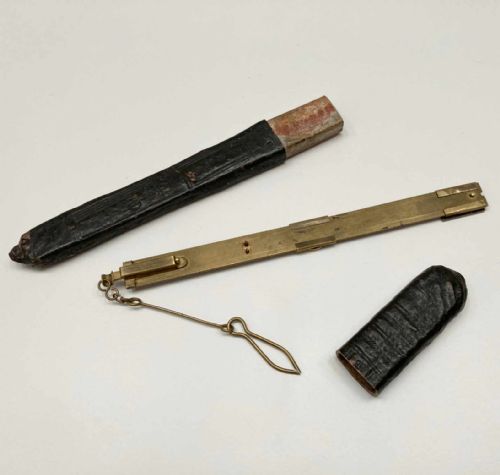 fig 4. George II Steelyard Gold Balance by Bradford Darby & Hulls of Campden Gloucestershire