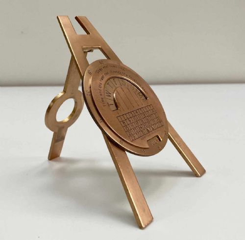 fig 2. Desktop Perpetual Calendar by Negretti & Zambra London