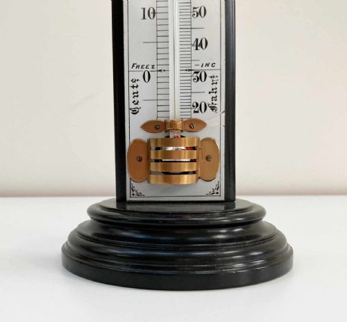 VERY LARGE VICTORIAN DESK THERMOMETER BY W WATSON SONS LONDON - ADDITIONAL PHOTO 5