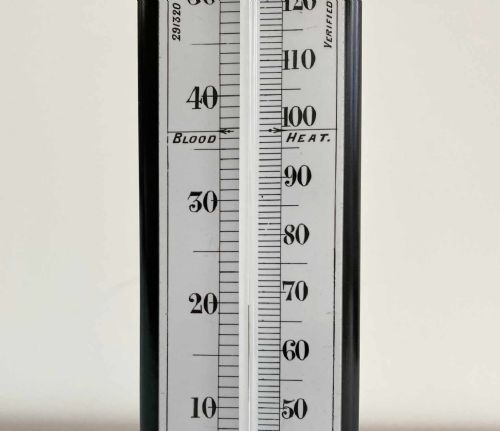 VERY LARGE VICTORIAN DESK THERMOMETER BY W WATSON SONS LONDON - ADDITIONAL PHOTO 6
