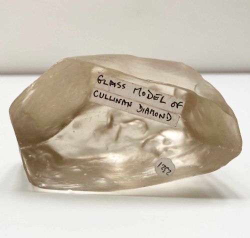 fig 6. Edwardian Glass Replica of the Uncut Cullinan Diamond - James R Gregory