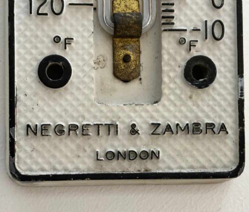 fig 2. Early Twentieth Century Max Min Thermometer by Negretti & Zambra