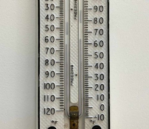 fig 4. Early Twentieth Century Max Min Thermometer by Negretti & Zambra