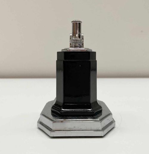 fig 1. Art Deco Period Octette Touch Tip Table Lighter by Ronson