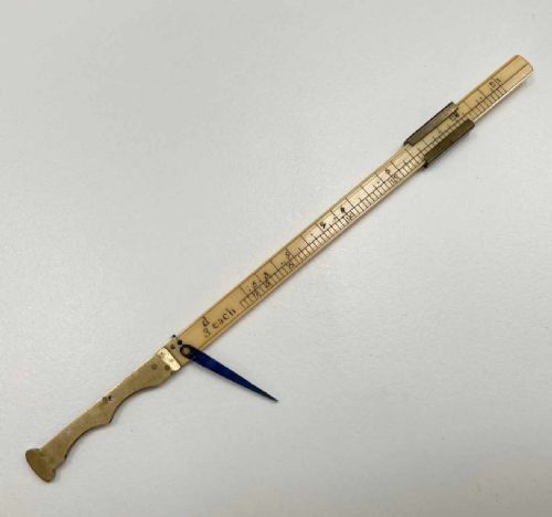 fig 3. Eighteenth Century Cased Steelyard Coin Balance by Benjamin Martin London