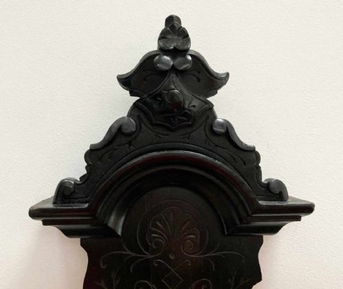 fig 6. Scottish Aesthetic Movement Aneroid Wheel Barometer by James White of Glasgow