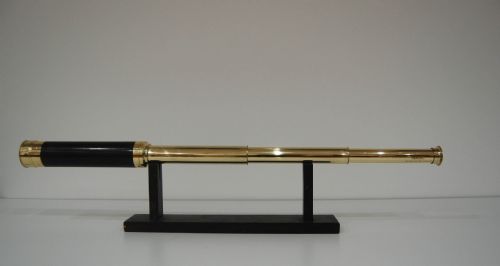 Victorian Three Draw Telescope by William Dixey Engraved with an Edward Dixey Dedication