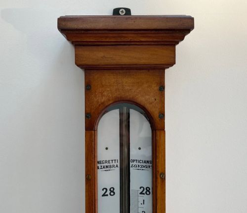fig 4. Victorian Long Range Glycerine Barometer by Negretti & Zambra London
