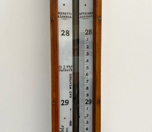 fig 1. Victorian Long Range Glycerine Barometer by Negretti & Zambra London