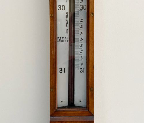 fig 3. Victorian Long Range Glycerine Barometer by Negretti & Zambra London