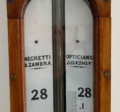 fig 6. Victorian Long Range Glycerine Barometer by Negretti & Zambra London