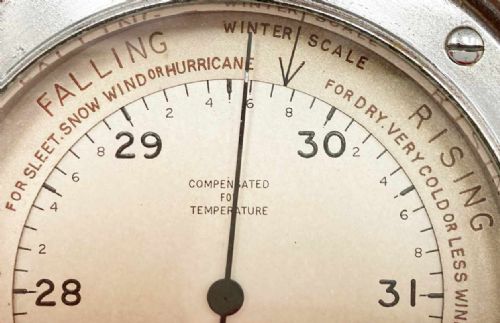 fig 3. Early Twentieth Century Wall Aneroid Barometer by Chadburns Ltd Liverpool
