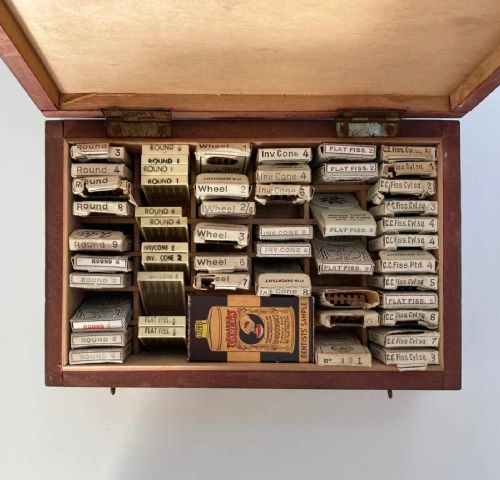 fig 3. Early Twentieth Century Cased Set of Dentist Burs by Jota of Germany
