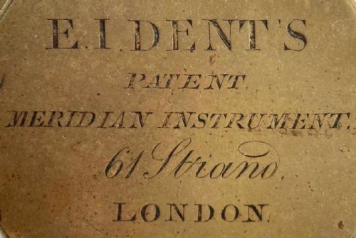 fig 4. Early Victorian Dipleidoscope by EJ Dent of 61 The Strand London