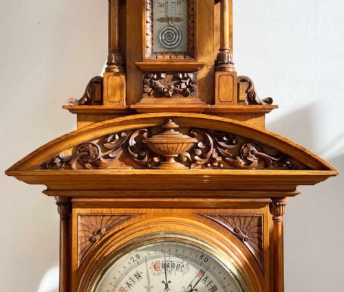 fig 5. Monumental Victorian Exhibition Aneroid Barometer by Dollond of London
