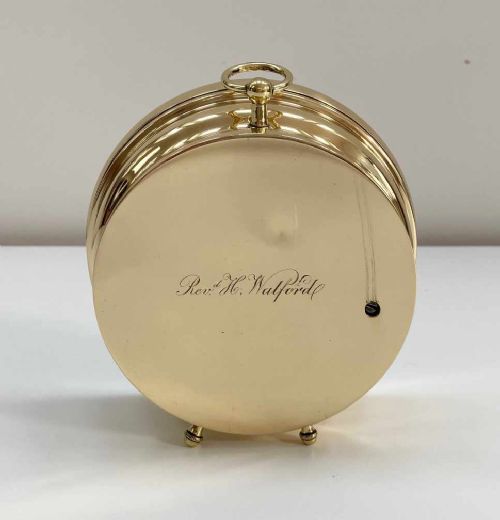 fig 1. Victorian Desktop Aneroid Barometer by Carpenter & Westley Engraved to The Reverend Henry Walford
