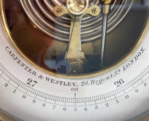 fig 3. Victorian Desktop Aneroid Barometer by Carpenter & Westley Engraved to The Reverend Henry Walford