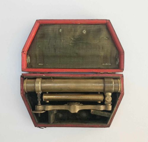 Eighteenth Century Cased Surveyors Level Attributed to Benjamin Martin