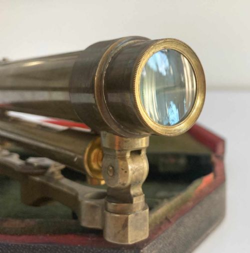 fig 4. Eighteenth Century Cased Surveyors Level Attributed to Benjamin Martin
