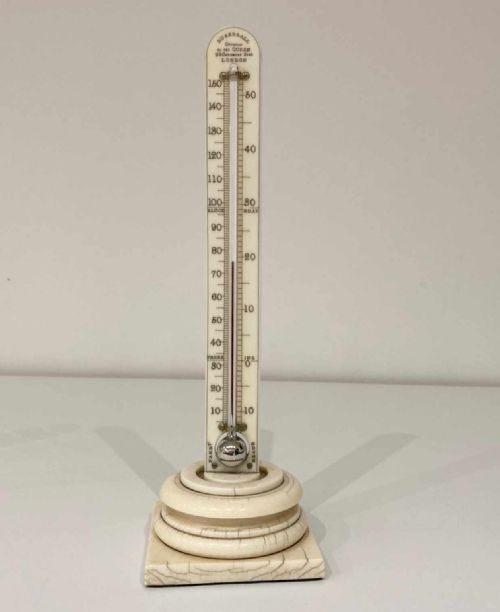 Early Victorian Desk Thermometer by Thomas Rubergall London