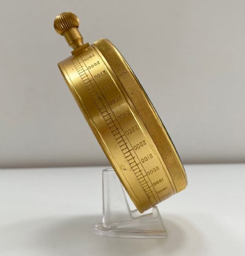 fig 6. Leather Cased Forecasting Aneroid Barometer with Forecaster by Negretti & Zambra