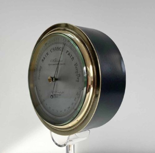 fig 2. Victorian Aneroid Barometer by CW Dixey of Bond Street London