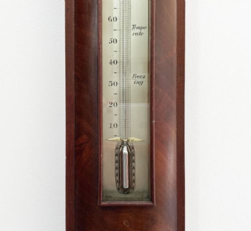 fig 6. William IV Scottish Mahogany Stick Barometer by Adie & Son Edinburgh
