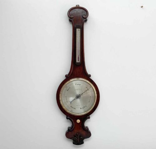 Victorian Rosewood Wheel Barometer by Newton & Co of Fleet Street London