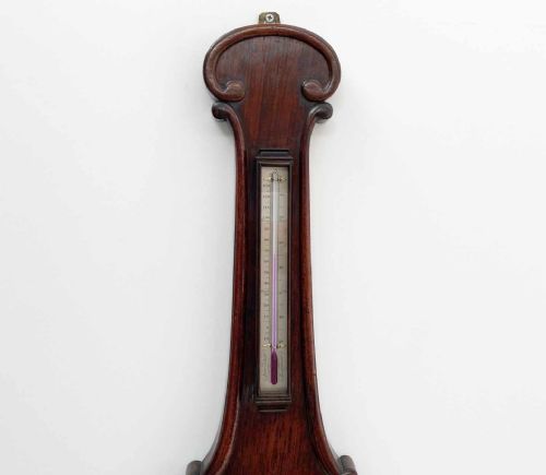 fig 1. Victorian Rosewood Wheel Barometer by Newton & Co of Fleet Street London