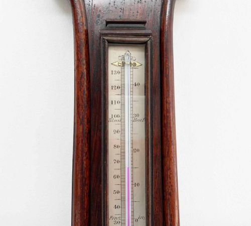 fig 2. Victorian Rosewood Wheel Barometer by Newton & Co of Fleet Street London