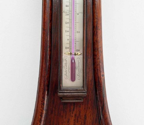fig 3. Victorian Rosewood Wheel Barometer by Newton & Co of Fleet Street London