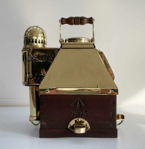 fig 4. Royal Navy Pattern 20 Patent Binnacle with Liquid Boat Compass by Dent & Co London