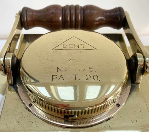 fig 6. Royal Navy Pattern 20 Patent Binnacle with Liquid Boat Compass by Dent & Co London