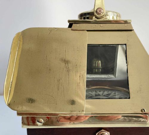 fig 7. Royal Navy Pattern 20 Patent Binnacle with Liquid Boat Compass by Dent & Co London