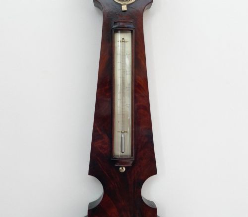 fig 2. William IV Flame Mahogany Wheel Barometer by James Jeffery London